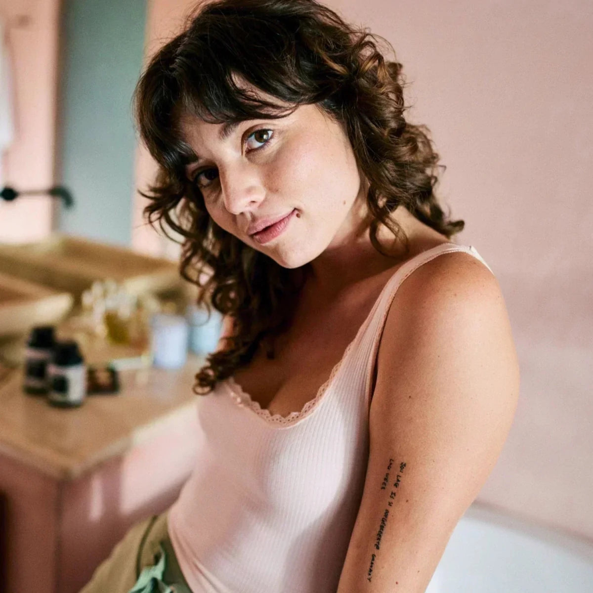 Biotin: Woman with beautiful skin and hair.